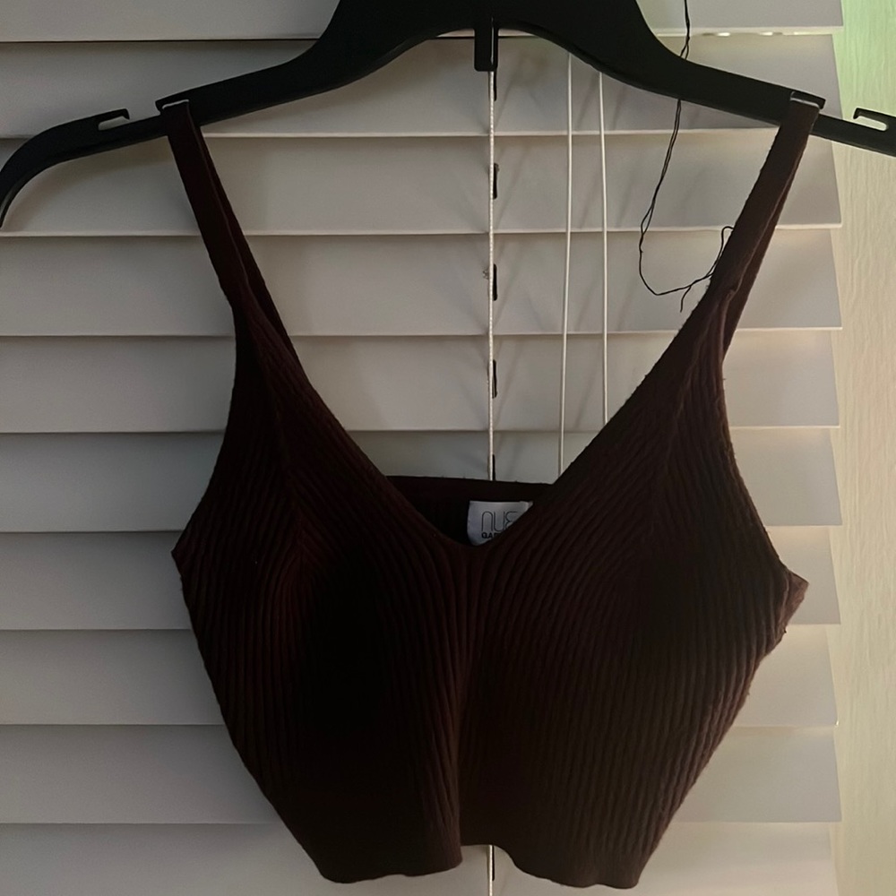 Brown Crop top